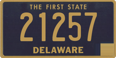 DE license plate 21257