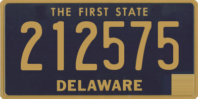 DE license plate 212575