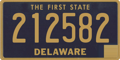 DE license plate 212582