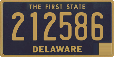 DE license plate 212586