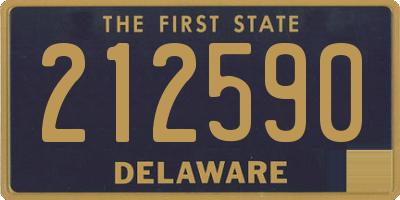 DE license plate 212590