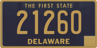 DE license plate 21260