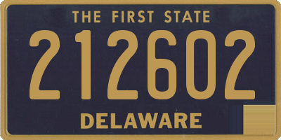 DE license plate 212602