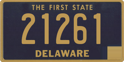 DE license plate 21261