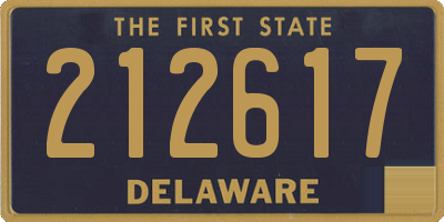 DE license plate 212617