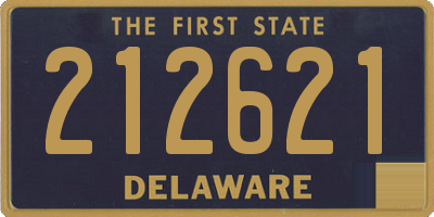 DE license plate 212621