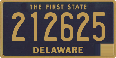 DE license plate 212625