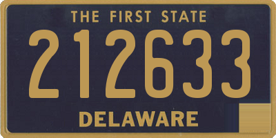 DE license plate 212633