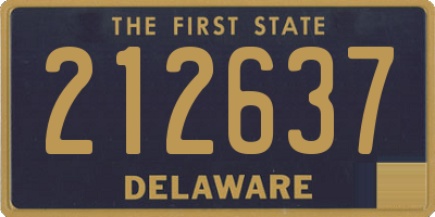 DE license plate 212637