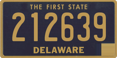 DE license plate 212639