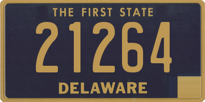 DE license plate 21264