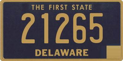 DE license plate 21265