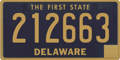 DE license plate 212663