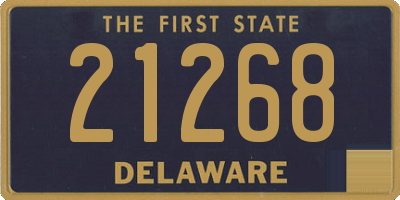 DE license plate 21268