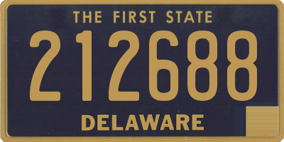 DE license plate 212688