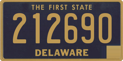DE license plate 212690
