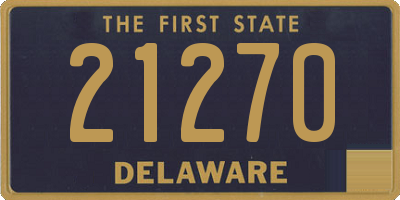 DE license plate 21270