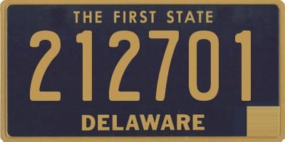 DE license plate 212701