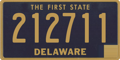 DE license plate 212711