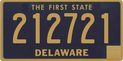 DE license plate 212721