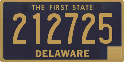 DE license plate 212725