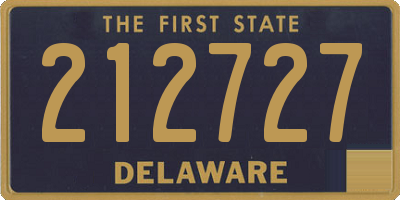 DE license plate 212727