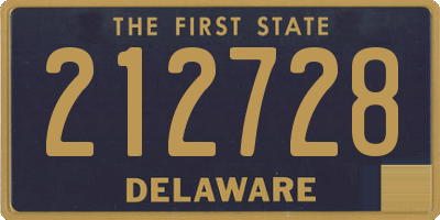 DE license plate 212728