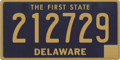 DE license plate 212729