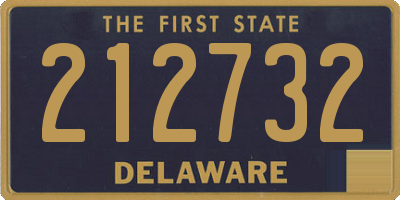 DE license plate 212732