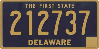 DE license plate 212737