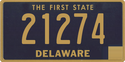 DE license plate 21274