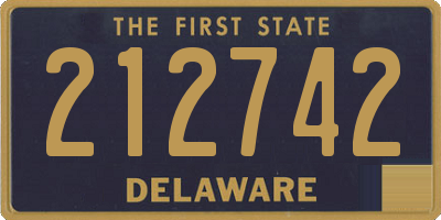DE license plate 212742