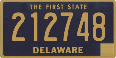 DE license plate 212748