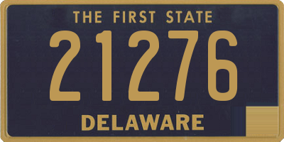 DE license plate 21276