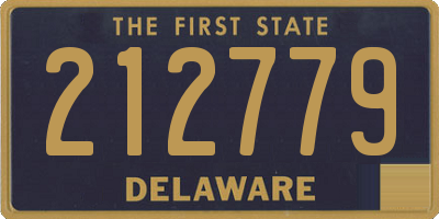 DE license plate 212779