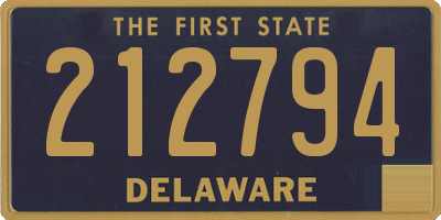 DE license plate 212794