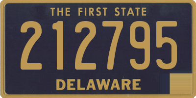 DE license plate 212795