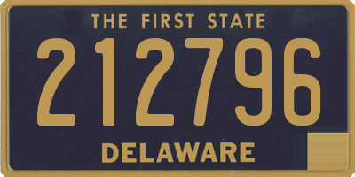 DE license plate 212796