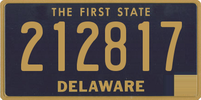 DE license plate 212817