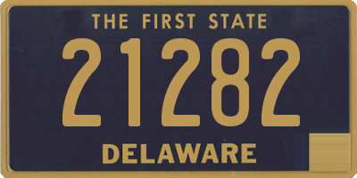 DE license plate 21282