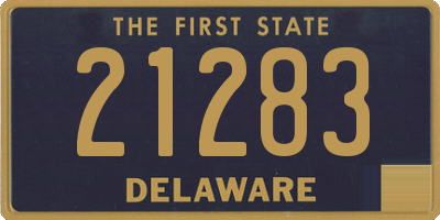 DE license plate 21283