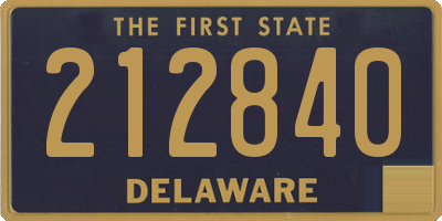 DE license plate 212840