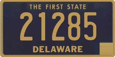 DE license plate 21285