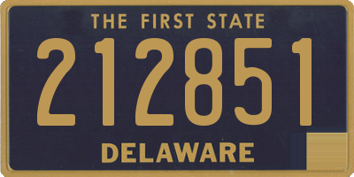 DE license plate 212851