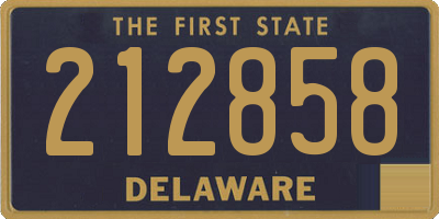 DE license plate 212858