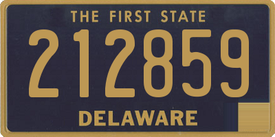 DE license plate 212859