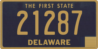 DE license plate 21287