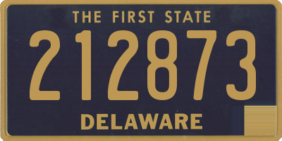 DE license plate 212873