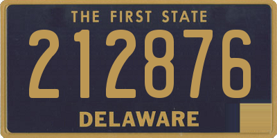 DE license plate 212876