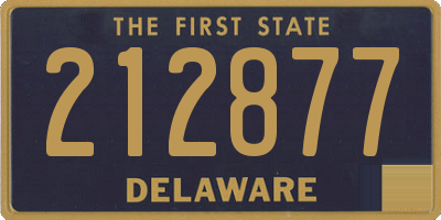 DE license plate 212877